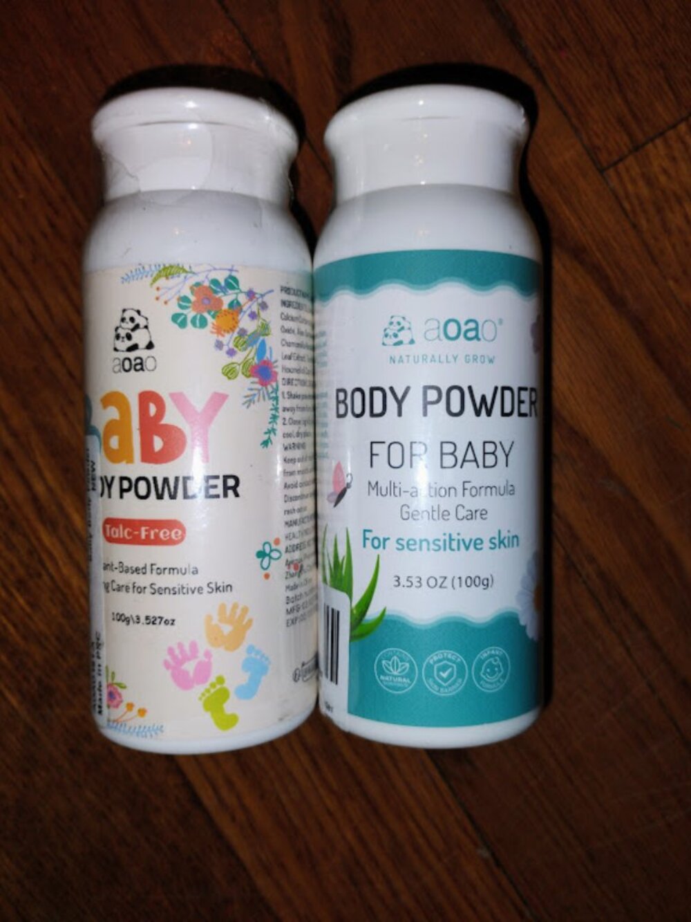 Share AOAO Talc-Free Baby Powder - Lot of 2 - Brand New / Sealed!
